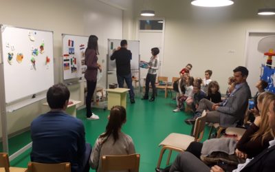 Božićno druženje engleske mješovite skupine – kviz djeca protiv roditelja „Say hello to the world“
