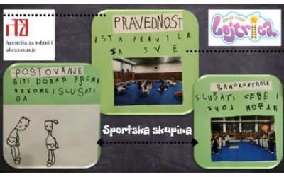 Izlaganje sportske skupine na regionalnoj smotri projekata građanskog odgoja